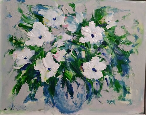 Floral Fantasy van Giancarlo Siniscalchi, Schilderij te koop op Singulart