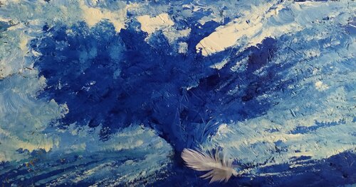 Il riposo dell'Angelo van Giancarlo Siniscalchi, Schilderij te koop op Singulart