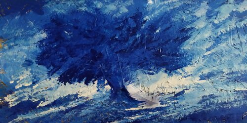 Il riposo dell' Angelo all' ombra d'ulivo di Giancarlo Siniscalchi, Pittura in vendita su Singulart