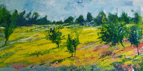 Collina d' estate van Giancarlo Siniscalchi, Schilderij te koop op Singulart