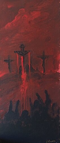 Il crocefisso van Giancarlo Siniscalchi, Schilderij te koop op Singulart