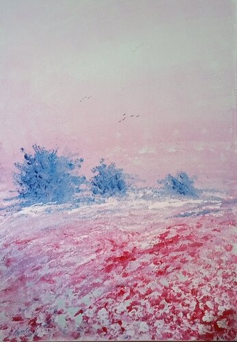 Paesaggio in rosa by Giancarlo Siniscalchi, 회화 for Sale on Singulart