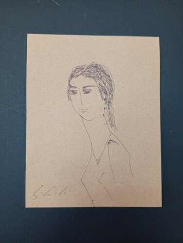 Profilo di ragazza de Giancarlo Siniscalchi, Pintura a la venta en Singulart