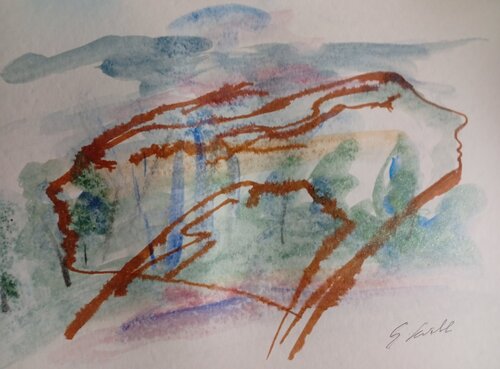 Profili par Giancarlo Siniscalchi, Œuvre sur papier en vente sur Singulart