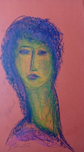 Volto von Giancarlo Siniscalchi, Werk auf Papier kaufen auf Singulart
