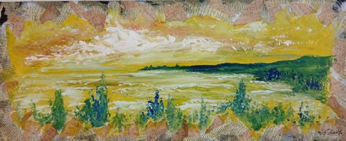 Musica e poesia di un paesaggio di Giancarlo Siniscalchi, Pittura in vendita su Singulart
