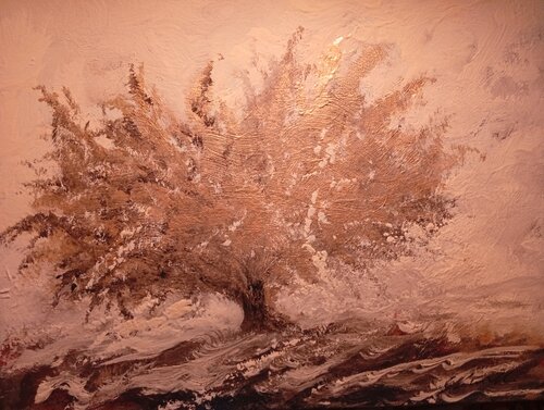 Riflessi dorati di Giancarlo Siniscalchi, Pittura in vendita su Singulart