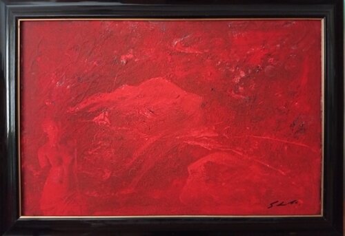 Sequenze in rosso von Giancarlo Siniscalchi, Malerei kaufen auf Singulart