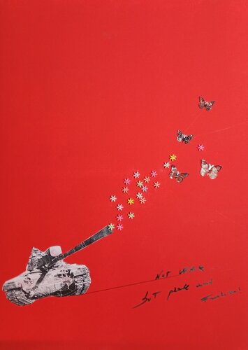 Non guerra..Ma pace e libertà..! von Giancarlo Siniscalchi, Malerei kaufen auf Singulart