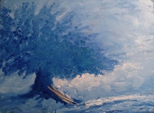 IL RIPOSO DELL' ANGELO... by Giancarlo Siniscalchi, Painting for Sale on Singulart