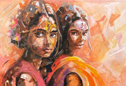 Indian summer van Ellen Siliakus, Schilderij te koop op Singulart