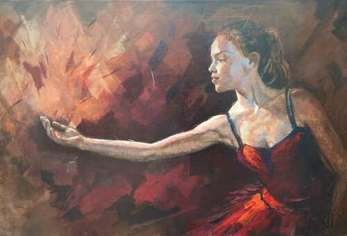 AMSTERDAM Woman inspiration di Ellen Siliakus, Pittura in vendita su Singulart