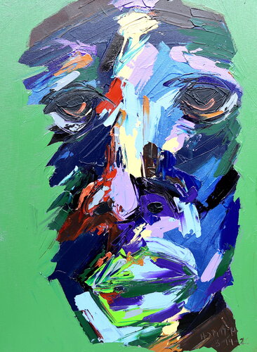 Untitled - Man of Color Series de Harold Smith, Pintura a la venta en Singulart