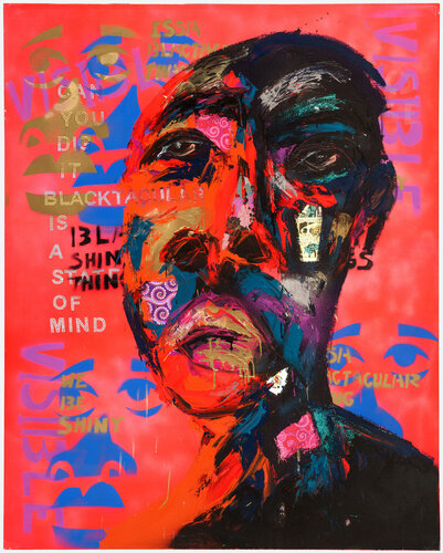 Blacktacular Thoughts II par Harold Smith, Peinture en vente sur Singulart