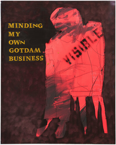 Minding My Own Gotdam Business par Harold Smith, Peinture en vente sur Singulart