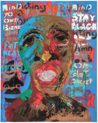 Blacktacular Thoughts III par Harold Smith, Peinture en vente sur Singulart