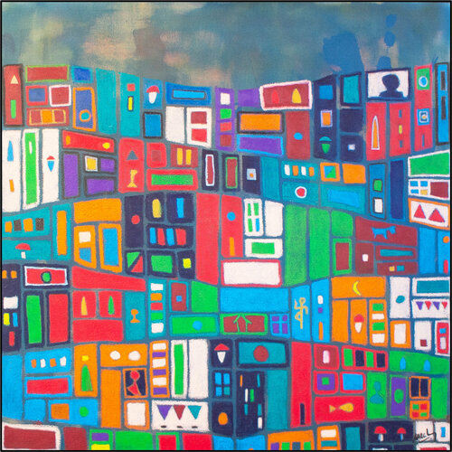 A CITY IN THE DUSK von Marc Laffolay, Malerei kaufen auf Singulart