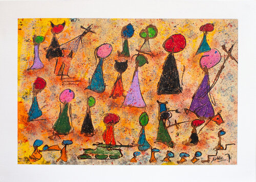 LES BIGOTES von Marc Laffolay, Werk auf Papier kaufen auf Singulart