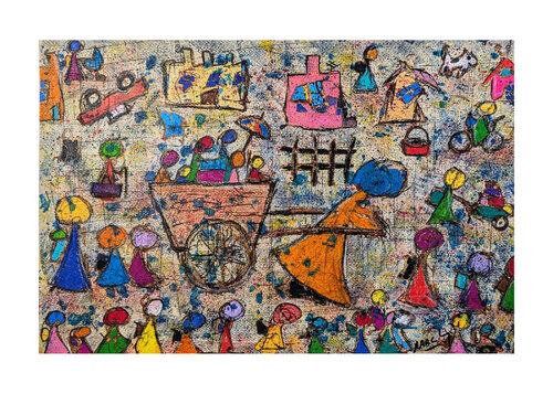 NOUS PARTIRONS DE NUIT by Marc Laffolay, Work on Paper for Sale on Singulart