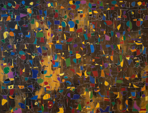 TENTATIVE D'ECRITURE #20011 "LES FEUX FOLLETS" "WILL-O'-THE-WISP" von Marc Laffolay, Malerei kaufen auf Singulart