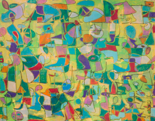 TENTATIVE D'ECRITURE #20013T "AU SORTIR DE L'HIVER" - "AS WINTER DRAWS TO A CLOSE" van Marc Laffolay, Schilderij te koop op Singulart