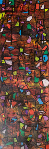 "DANCE OF LIFE AND FIRE" - TENTATIVE D'ECRITURE de Marc Laffolay, Pintura a la venta en Singulart