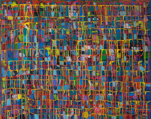BEYOND THE GRIDS - (TRACES 20032) di Marc Laffolay, Pittura in vendita su Singulart