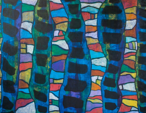 AS RIVERS FLOW #2061 van Marc Laffolay, Schilderij te koop op Singulart