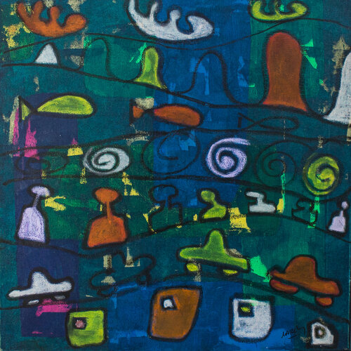 AN ENDLESS JOURNEY - (TRACES 2071) van Marc Laffolay, Schilderij te koop op Singulart