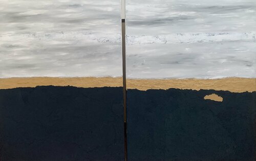 Amanecer minimalista con panza de burro visto desde la calle Venegas par Juan Emilio Checa Quevedo, Peinture en vente sur Singulart