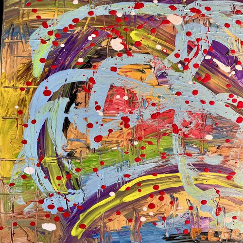 Blue Monday, detail 2 van Peter Locascio, Schilderij te koop op Singulart