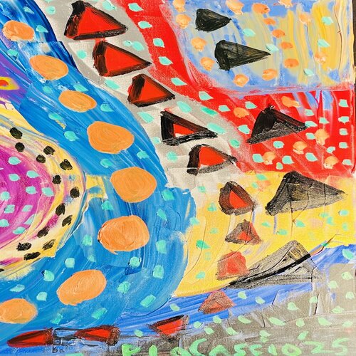 Red Diamond di Peter Locascio, Pittura in vendita su Singulart