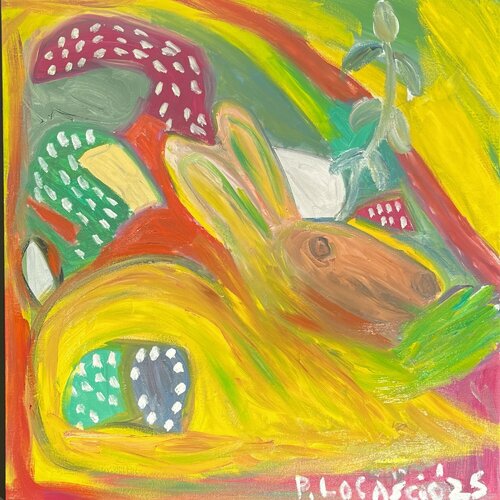 Abstract Rabbit di Peter Locascio, Pittura in vendita su Singulart