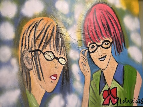 Anime couple van Peter Locascio, Schilderij te koop op Singulart