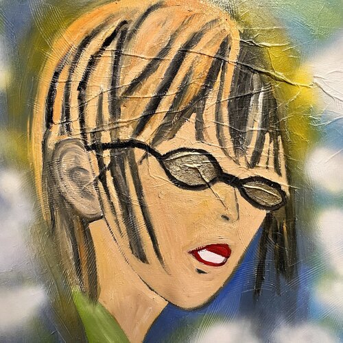 Anime couple/ closeup 2 von Peter Locascio, Malerei kaufen auf Singulart