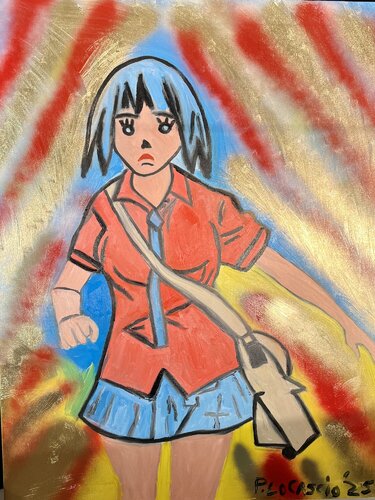 Sad Schoolgirl von Peter Locascio, Malerei kaufen auf Singulart