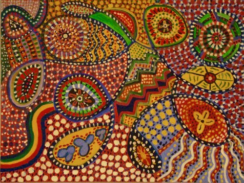 Fractal with Rainbow di Peter Locascio, Pittura in vendita su Singulart