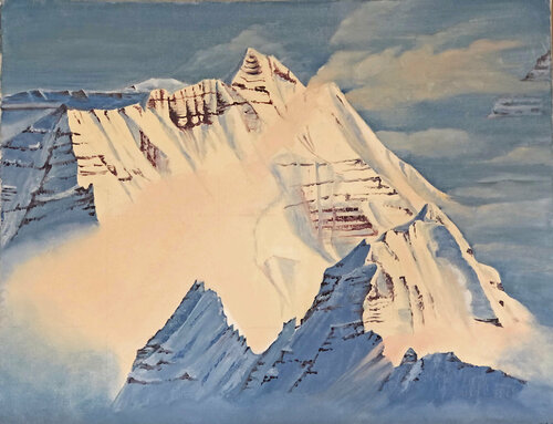 Nuages de l'aube van Odile Pinto-Corbin, Schilderij te koop op Singulart