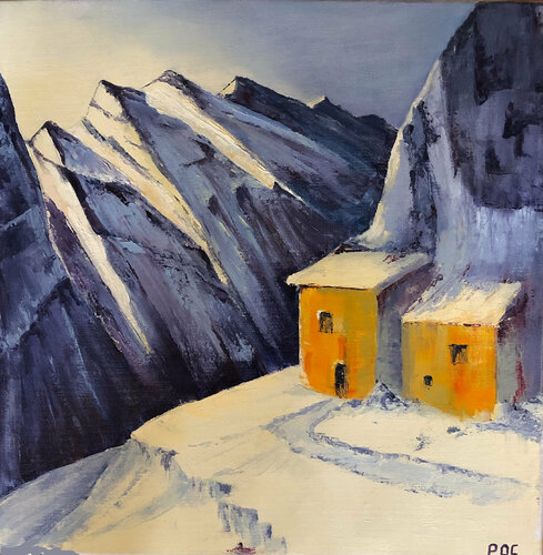 Le refuge van Odile Pinto-Corbin, Schilderij te koop op Singulart