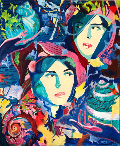 Rêve abyssal -Abyssal dream von Odile Pinto-Corbin, Malerei kaufen auf Singulart