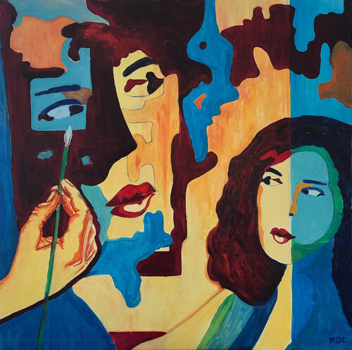 Le modèle épouvanté de Odile Pinto-Corbin, Pintura a la venta en Singulart