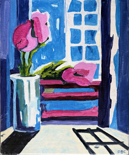 L'intérieur des choses van Odile Pinto-Corbin, Schilderij te koop op Singulart