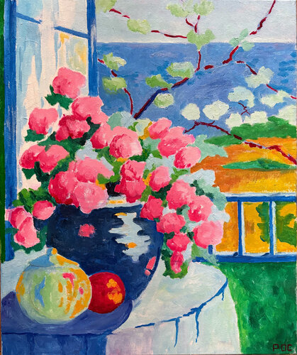 Le bouquet de la vie par Odile Pinto-Corbin, Peinture en vente sur Singulart