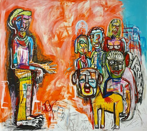 "The ugly nature of the crowd" von Marc Rayner, Malerei kaufen auf Singulart