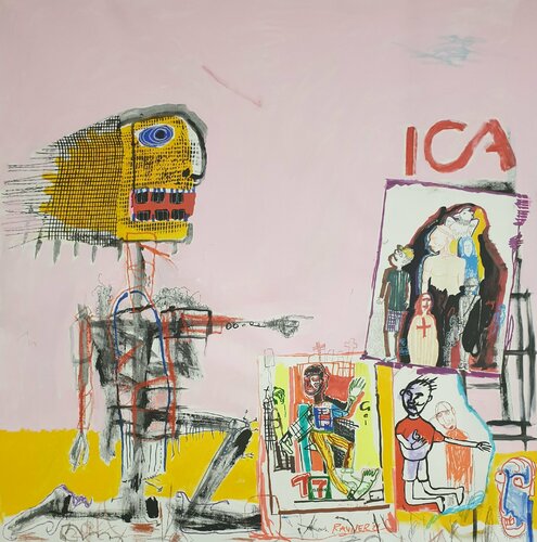 "Outside the shopping centre" van Marc Rayner, Schilderij te koop op Singulart