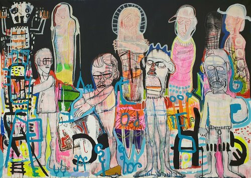 "What's mine is mine, what's yours is mine also" van Marc Rayner, Schilderij te koop op Singulart