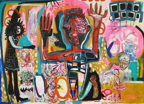 "Hands up the guilty " by Marc Rayner, 회화 for Sale on Singulart