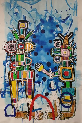 "In the shadow of Trappist 1" van Marc Rayner, Schilderij te koop op Singulart