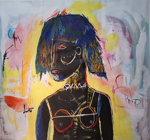 "Oh how I loved you and your new blue doo #2" van Marc Rayner, Schilderij te koop op Singulart