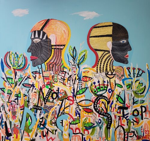 "Morning in the garden of the broken idol" van Marc Rayner, Schilderij te koop op Singulart